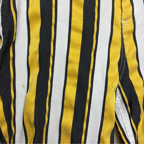 Donna L'Oren Black Yellow White Stripe Jeggings Pants - Picture 3 of 9